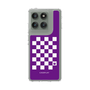 Slim Protection Case［ Racing Checkered Flag Purple ］