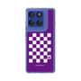 Slim Protection Case［ Racing Checkered Flag Purple ］