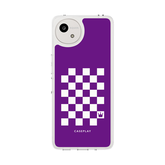 Slim Protection Case［ Racing Checkered Flag Purple ］