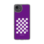 Slim Protection Case［ Racing Checkered Flag Purple ］