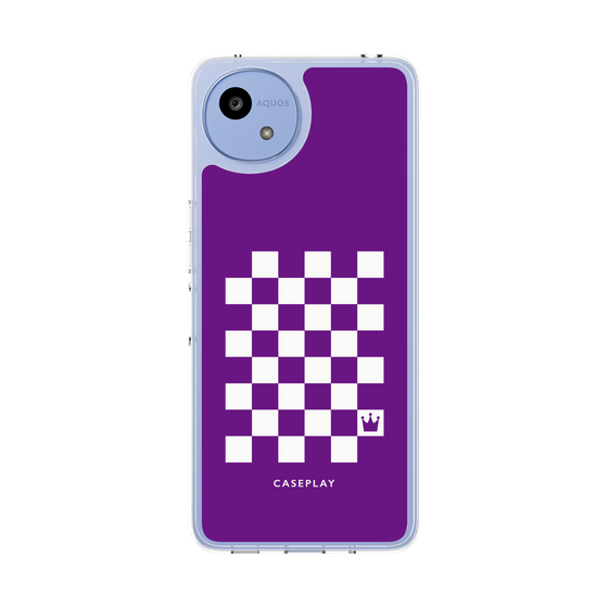 Slim Protection Case［ Racing Checkered Flag Purple ］