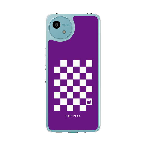 Slim Protection Case［ Racing Checkered Flag Purple ］