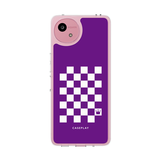 Slim Protection Case［ Racing Checkered Flag Purple ］