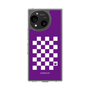 Slim Protection Case［ Racing Checkered Flag Purple ］
