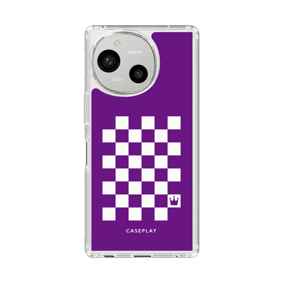 Slim Protection Case［ Racing Checkered Flag Purple ］