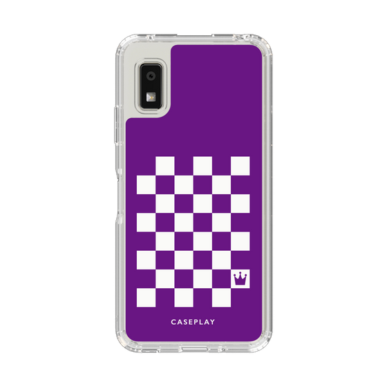 Slim Protection Case［ Racing Checkered Flag Purple ］