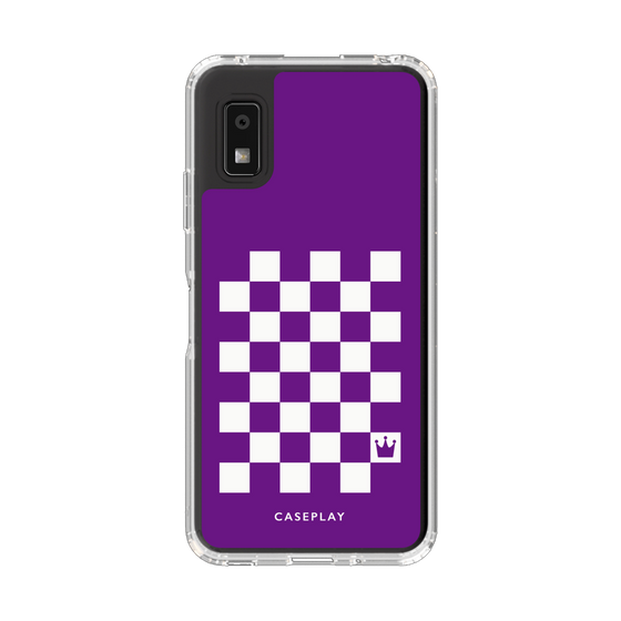 Slim Protection Case［ Racing Checkered Flag Purple ］