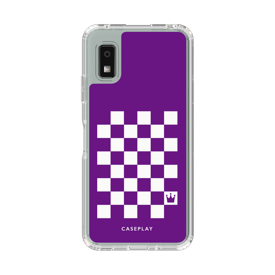 Slim Protection Case［ Racing Checkered Flag Purple ］