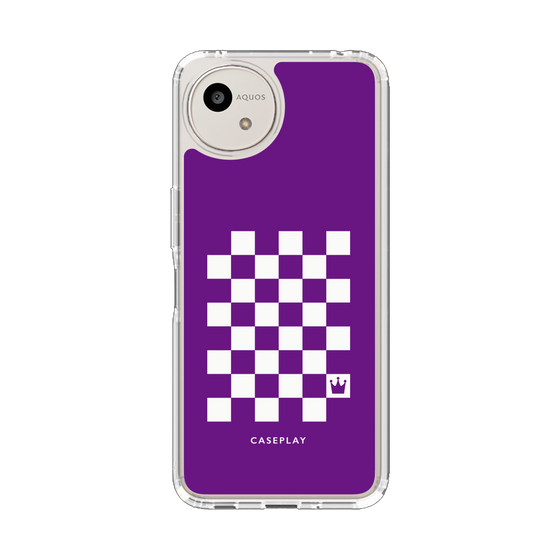 Slim Protection Case［ Racing Checkered Flag Purple ］
