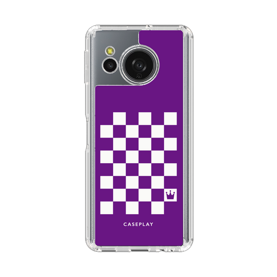 Slim Protection Case［ Racing Checkered Flag Purple ］