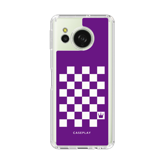Slim Protection Case［ Racing Checkered Flag Purple ］