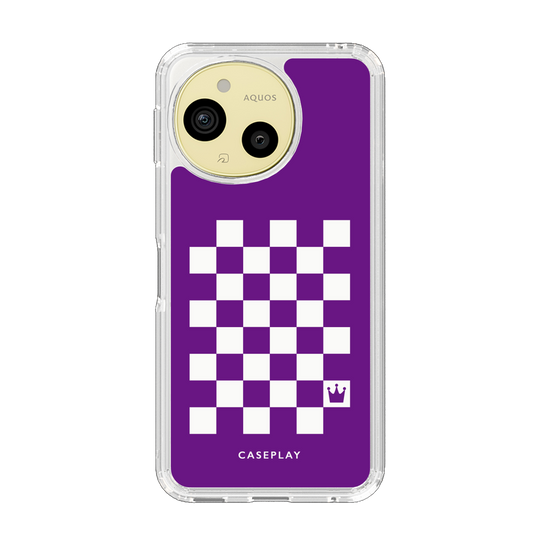 Slim Protection Case［ Racing Checkered Flag Purple ］