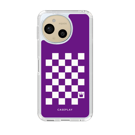 Slim Protection Case［ Racing Checkered Flag Purple ］