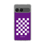 Slim Protection Case［ Racing Checkered Flag Purple ］