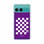 Slim Protection Case［ Racing Checkered Flag Purple ］