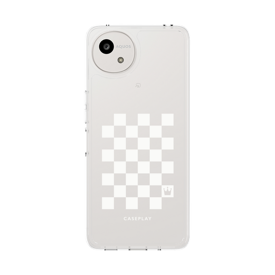 Slim Protection Case［ Racing Checkered Flag White ］