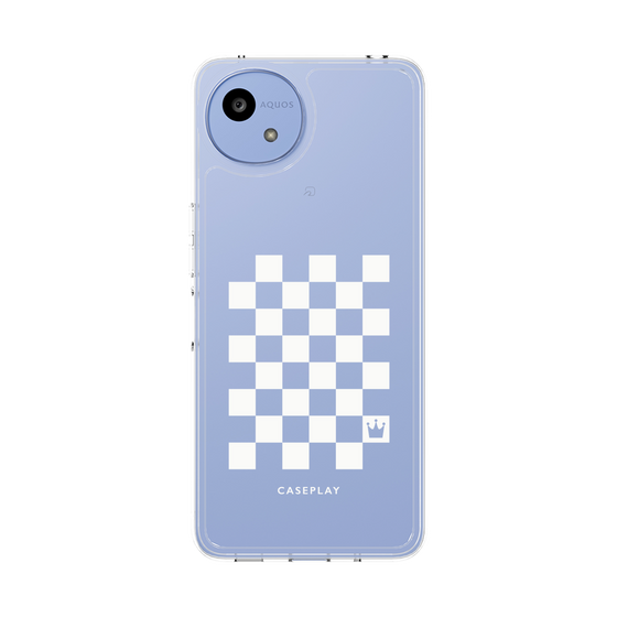 Slim Protection Case［ Racing Checkered Flag White ］