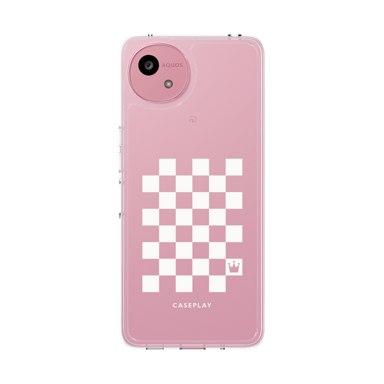 Slim Protection Case［ Racing Checkered Flag White ］