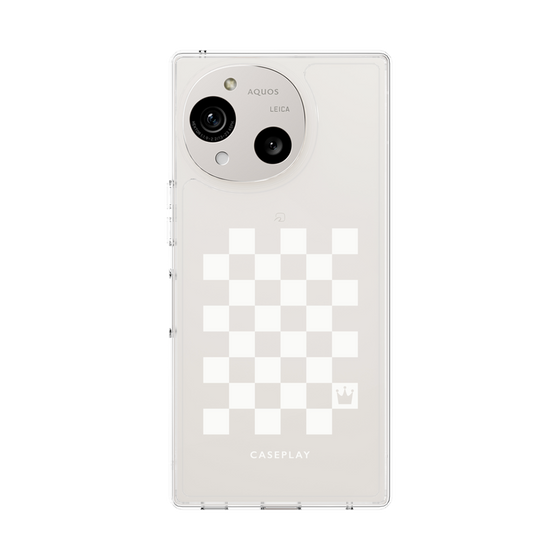 Slim Protection Case［ Racing Checkered Flag White ］