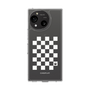 Slim Protection Case［ Racing Checkered Flag White ］