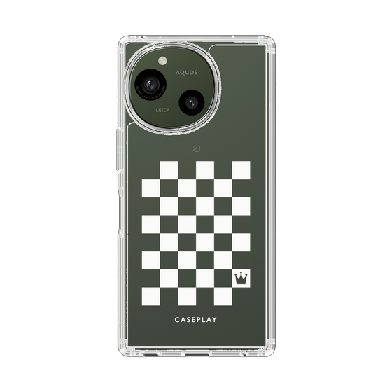 Slim Protection Case［ Racing Checkered Flag White ］