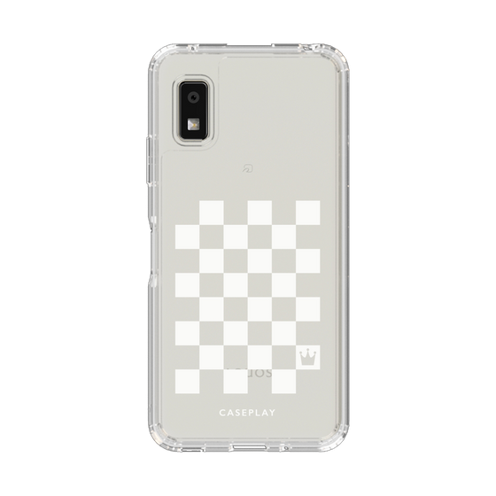 Slim Protection Case［ Racing Checkered Flag White ］