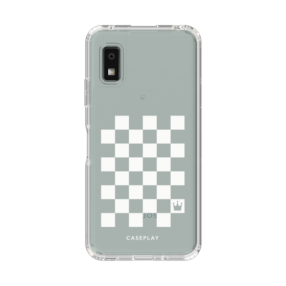 Slim Protection Case［ Racing Checkered Flag White ］