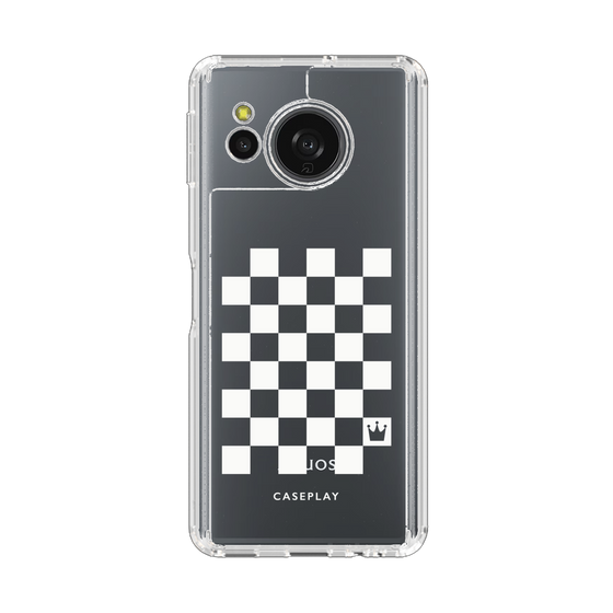 Slim Protection Case［ Racing Checkered Flag White ］
