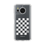 Slim Protection Case［ Racing Checkered Flag White ］