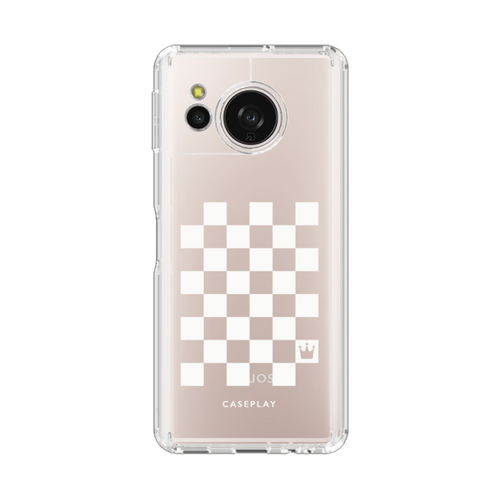 Slim Protection Case［ Racing Checkered Flag White ］