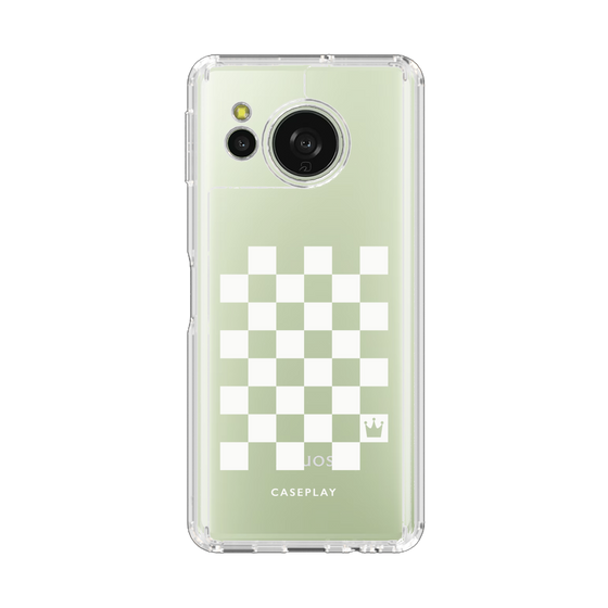 Slim Protection Case［ Racing Checkered Flag White ］