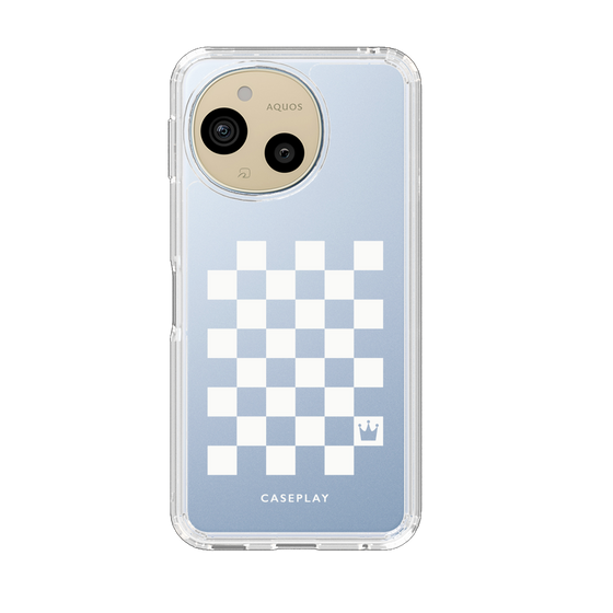 Slim Protection Case［ Racing Checkered Flag White ］