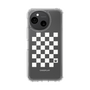 Slim Protection Case［ Racing Checkered Flag White ］