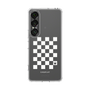 Slim Protection Case［ Racing Checkered Flag White ］