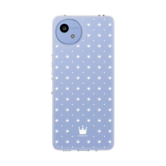 Slim Protection Case［ CASEPLAY Crown Dots White ］