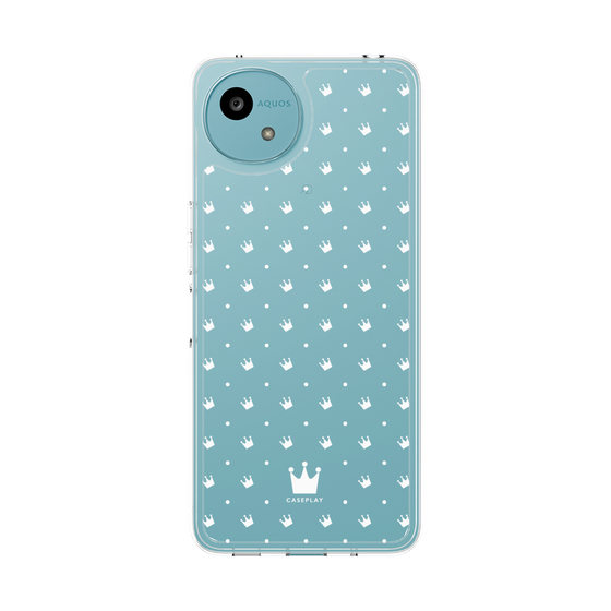 Slim Protection Case［ CASEPLAY Crown Dots White ］