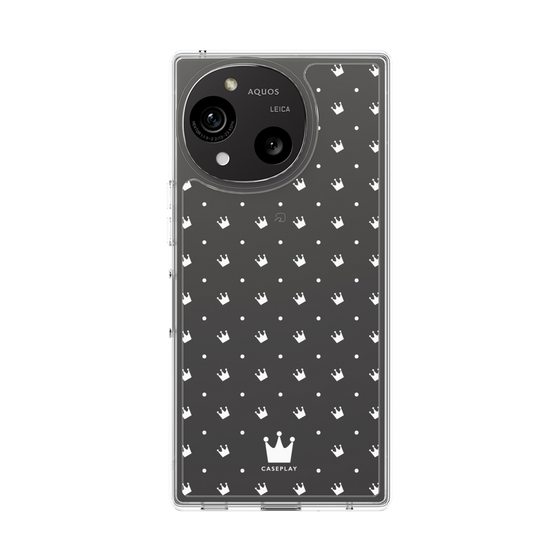 Slim Protection Case［ CASEPLAY Crown Dots White ］