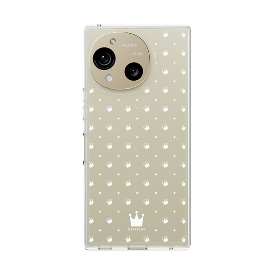 Slim Protection Case［ CASEPLAY Crown Dots White ］