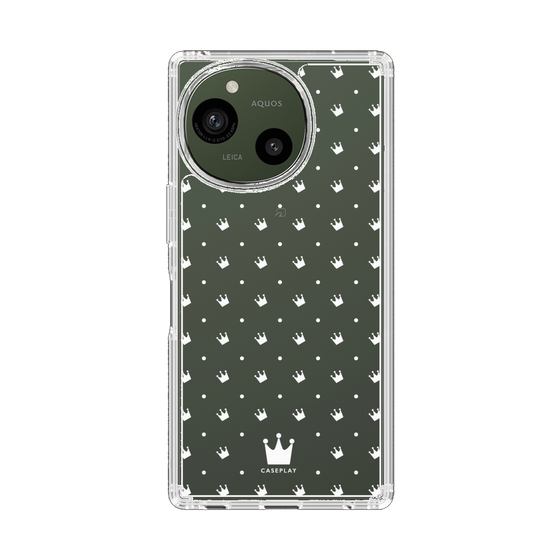 Slim Protection Case［ CASEPLAY Crown Dots White ］