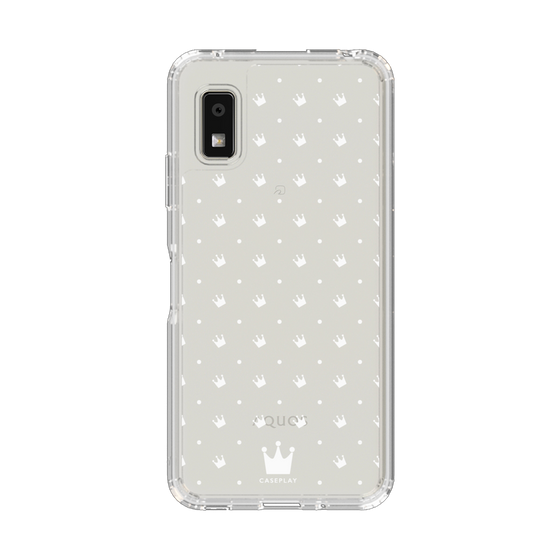 Slim Protection Case［ CASEPLAY Crown Dots White ］