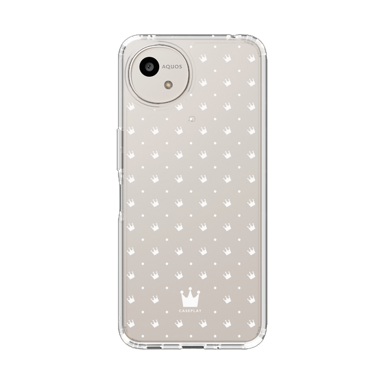 Slim Protection Case［ CASEPLAY Crown Dots White ］