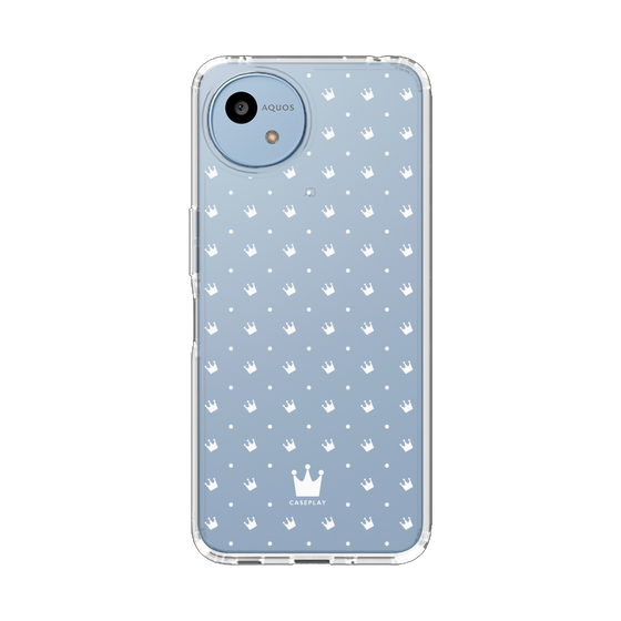 Slim Protection Case［ CASEPLAY Crown Dots White ］