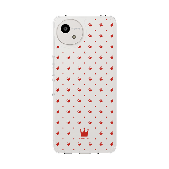 Slim Protection Case［ CASEPLAY Crown Dots Red ］