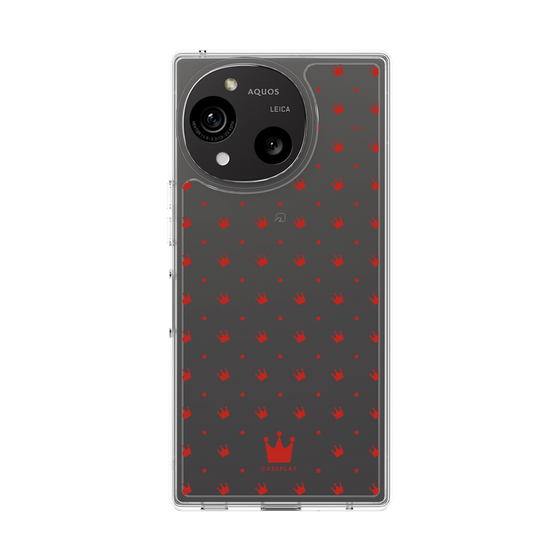 Slim Protection Case［ CASEPLAY Crown Dots Red ］