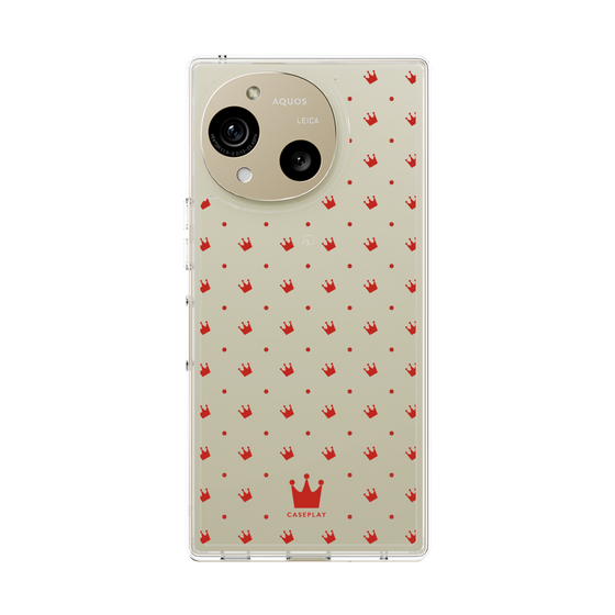Slim Protection Case［ CASEPLAY Crown Dots Red ］