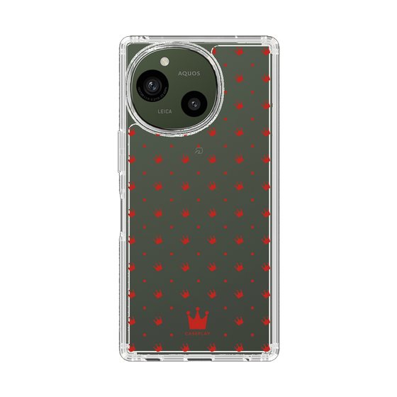 Slim Protection Case［ CASEPLAY Crown Dots Red ］