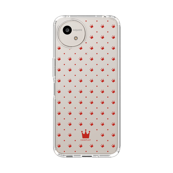 Slim Protection Case［ CASEPLAY Crown Dots Red ］