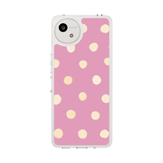 Slim Protection Case［ Watercolor Dots Retro Color - Pink ］