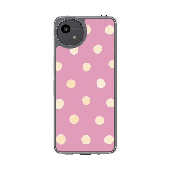 Slim Protection Case［ Watercolor Dots Retro Color - Pink ］