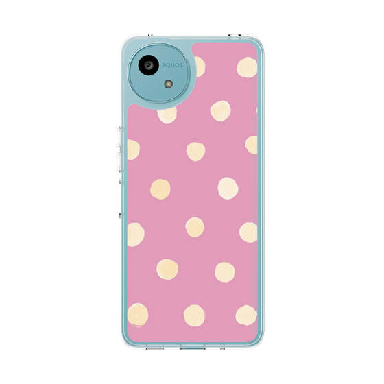Slim Protection Case［ Watercolor Dots Retro Color - Pink ］